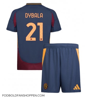 AS Roma Paulo Dybala #21 Tredjetrøje Børn 2024-25 Kortærmet (+ Korte bukser)